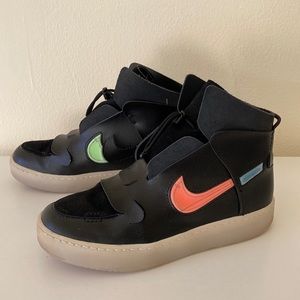 Nike Vandalised 'Off Noir' Hightop Sneakers - sz 9.5